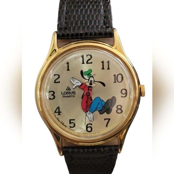 1988 BackWards Goofy Lorus Seiko Disney 28mm Quartz Watch Vintage Rare NIP - Picture 5 of 12